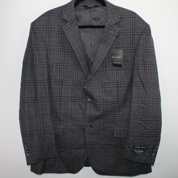 Jos. A. Bank Other - Jos. A. Bank Traveler NWT Men 44R Natural Stretch Tailored Fit Sport Coat Blazer